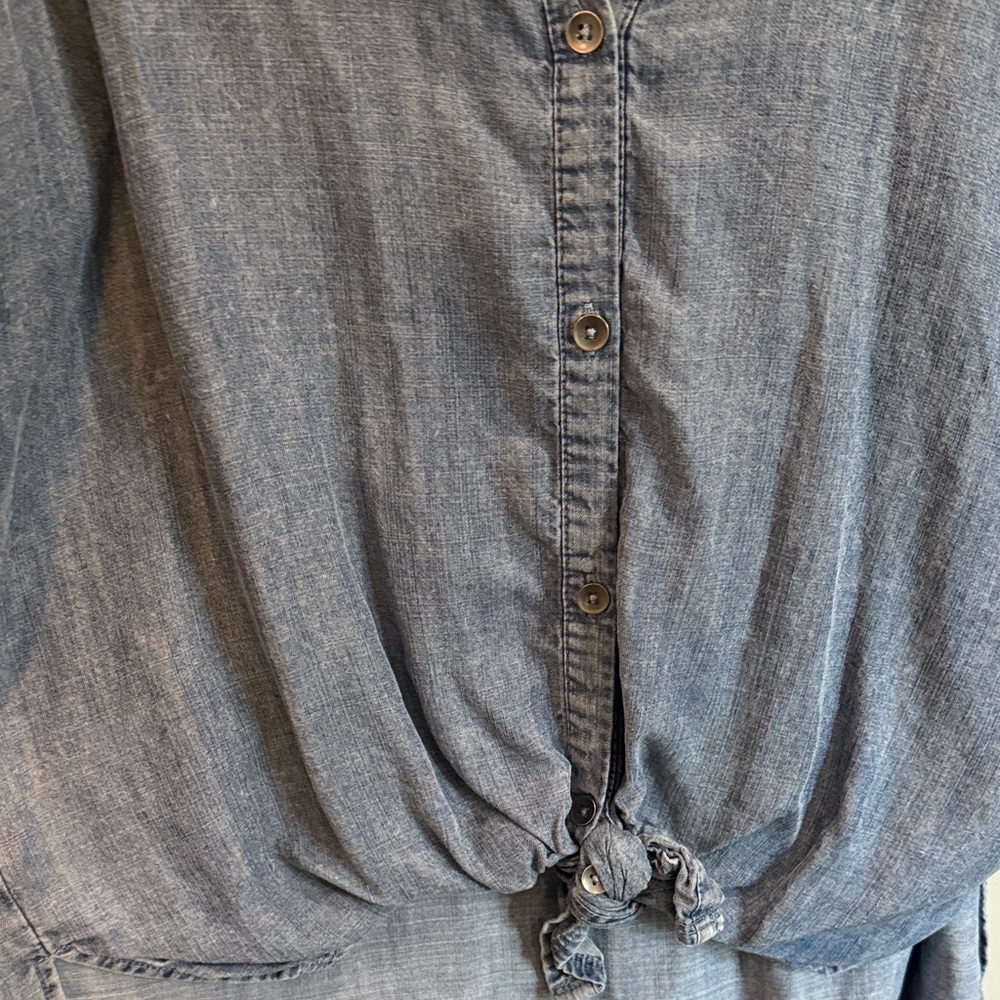 Splendid Light Blue Denim Shirt - Picture 3 of 4